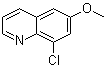 结构式 CAS# 796851-15-5, 8-氯-6-甲氧基喹啉