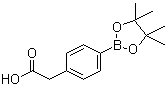 structure of CAS# 797755-07-8, 4-(Carboxymethyl)phenylboronic acid pinacol ester;[4-(4,4,5,5-Tetramethyl-[1,3,2]dioxaborolan-2-yl)phenyl]acetic acid