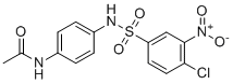 N-[4-[[(4-chloro-3-nitrophenyl)sulphonyl]amino]phenyl]acetamide molecular structure (CAS 79817-49-5)