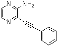 3-(2-Phenylethynyl)-2-pyrazinamine molecular structure (CAS 798544-32-8)