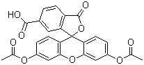 5-Carboxyfluorescein diacetate molecular structure (CAS 79955-27-4)