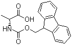 结构式 CAS# 79990-15-1, Fmoc-D-丙氨酸; N-芴甲氧羰酰基-D-丙氨酸