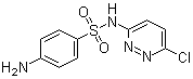 structure of CAS# 80-32-0, Sulfachlorpyridazine;BA 10370; Bactolin; Ciba 10370; Consulid; Cosulid; Durasulf; N1-(6-Chloro-3-pyridazinyl)sulfanilamide; Nefrosul; Renalsulfa; Sonilyn; 6-Sulfanilamido-3-chloropyridazine; Sulfaclorazina; Sulfarene; Sulfochlorpyridazine; Sulpirazina