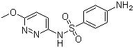 Sulfamethoxypyridazine molecular structure (CAS 80-35-3)
