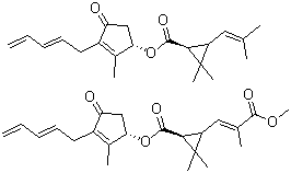 结构式 CAS# 8003-34-7, 除虫菊酯