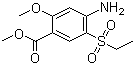structure of CAS# 80036-89-1, Methyl 4-amino-5-ethylsulfonyl-2-methoxybenzoate;2-Methoxy-4-amino-5-ethysulfonyl benzoic acid methyl ester