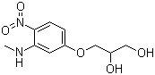 3-[3-(Methylamino)-4-nitrophenoxy]propane-1,2-diol molecular structure (CAS 80062-31-3)
