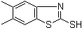 structure of CAS# 80087-70-3, 5,6-Dimethyl-2-mercaptobenzothiazole