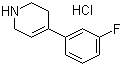 结构式 CAS# 80120-00-9, 4-(3-氟苯基)-1,2,3,6-四氢吡啶盐酸盐