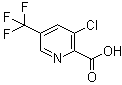 structure of CAS# 80194-68-9, 3-Chloro-5-(trifluoromethyl)-2-pyridinecarboxylic acid;3-Chloro-5-(trifluoromethyl)picolinic acid; 3-Chloro-5-(trifluoromethyl)pyridin-2-carboxylic acid; 3-Chloro-5-trifluoromethyl-pyridine-2-carboxylic acid