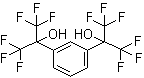 structure of CAS# 802-93-7, 1,3-Bis(2-hydroxyhexafluoroisopropyl)benzene