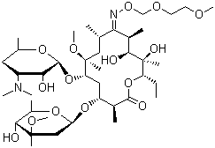 结构式 CAS# 80214-83-1, 罗红霉素