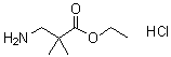 Ethyl 3-amino-2,2-dimethylpropanoate hydrochloride molecular structure (CAS 80253-38-9)