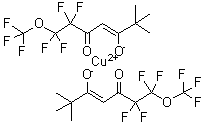 structure of CAS# 80289-21-0, 1,1,2,2-Tetrafluoro-6,6-dimethyl-1-(trifluoromethoxy)-3,5-heptanedione copper complex;dicopper (Z)-6,6,7,7,8,8,8-heptafluoro-2,2-dimethyl-5-oxooct-3-en-3-olate