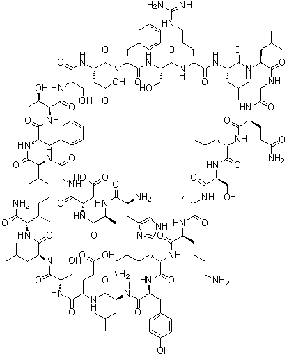 Porcine intestinal heptacosapeptide molecular structure (CAS 80458-29-3)
