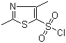 2,4-Dimethyl-1,3-thiazole-5-sulfonyl chloride molecular structure (CAS 80466-80-4)