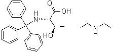 N-(Triphenylmethyl)-L-threonine compd. with N-ethylethanamine molecular structure (CAS 80514-77-8)