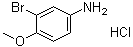 3-Bromo-4-methoxyaniline hydrochloride molecular structure (CAS 80523-34-8)