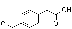 2-(4-Chloromethylphenyl)propionic acid molecular structure (CAS 80530-55-8)