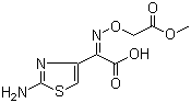 (Z)-2-(Methoxycarbonylmethoxyimino)-2-(2-aminothiazol-4-yl)acetic acid molecular structure (CAS 80544-17-8)