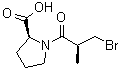 1-[(2S)-3-Bromo-2-methyl-1-oxopropyl]-L-proline molecular structure (CAS 80629-35-2)
