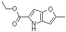 2-Methyl-4H-furo[3,2-b]pyrrole-5-carboxylic acid ethyl ester molecular structure (CAS 80709-78-0)