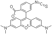 Tetramethylrhodamine isothiocyanate molecular structure (CAS 80724-20-5)