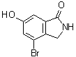 structure of CAS# 808127-76-6, 4-Bromo-2,3-dihydro-6-hydroxy-1H-isoindol-1-one
