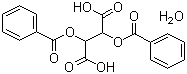 结构式 CAS# 80822-15-7, D-(+)-二苯甲酰酒石酸一水物