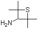 structure of CAS# 80875-05-4, 3-Amino-2,2,4,4-tetramethylthietane;2,2,4,4-Tetramethyl-3-thietanamine