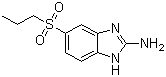 structure of CAS# 80983-34-2, 2-Amino-5-propylsulphonylbenzimidazole;6-Propylsulfonyl-1H-benzoimidazol-2-amine; 2-Amino-5-n-propylsulphonylbenzimidazole
