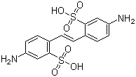 structure of CAS# 81-11-8, 4,4'-Diamino-2,2'-stilbenedisulfonic acid;2,2'-(1,2-Ethylenediyl)bis(5-aminobenzenesulfonic acid); Amsonic acid