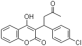 氯灭鼠灵分子结构 (CAS 81-82-3)