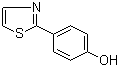 结构式 CAS# 81015-49-8, 4-(2-噻唑基)苯酚