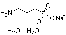 structure of CAS# 81028-90-2, 3-Amino-1-propanesulfonic acid monosodium salt dihydrate