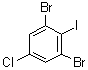 2,6-Dibromo-4-chloroiodobenzene molecular structure (CAS 81067-46-1)