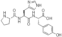 L-脯氨酰-L-组氨酰-L-酪氨酸分子结构 (CAS 81075-04-9)