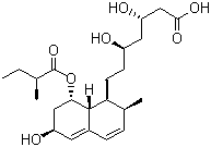 Pravastatin molecular structure (CAS 81093-37-0)