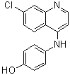 7-Chloro-4-(4-hydroxyanilino)quinoline molecular structure (CAS 81099-86-7)
