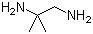 structure of CAS# 811-93-8, 1,1-Dimethyl-1,2-ethanediamine;(2-Amino-1,1-dimethylethyl)amine; 2-Methyl-1,2-propanediamine; 1,1-Dimethylethylenediamine; 1,2-Diamino-2-methylpropane; 2,2-Dimethylethylenediamine; 2-Amino-2-methylpropylamine; 2-Methyl-1,2-diaminopropane; Isobutylenediamine