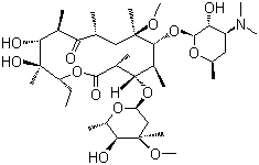 Clarithromycin molecular structure (CAS 81103-11-9)