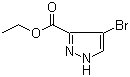 4-Bromo-1H-pyrazole-3-carboxylic acid methyl ester molecular structure (CAS 81190-89-8)