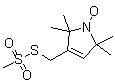 (1-Oxyl-2,2,5,5-tetramethyl-delta3-pyrroline-3-methyl)methanethiosulfonate molecular structure (CAS 81213-52-7)