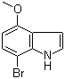 structure of CAS# 81224-16-0, 7-Bromo-4-methoxyindole