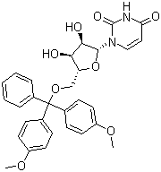 structure of CAS# 81246-79-9, 5'-O-(4,4'-Dimethoxytrityl)uridine