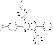 5,6-Bis(4-methoxyphenyl)-2,3-diphenylthieno[3,2-b]furan molecular structure (CAS 81385-77-5)