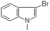 3-Bromo-1-methylindole molecular structure (CAS 81471-20-7)