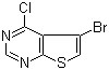 结构式 CAS# 814918-95-1, 5-溴-4-氯噻吩并[2,3-d]嘧啶