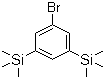 structure of CAS# 81500-92-7, 1-Bromo-3,5-bis(trimethylsilyl)benzene;3,5-Bis(trimethylsilyl)-1-bromobenzene; 3,5-Bis(trimethylsilyl)bromobenzene