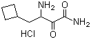 结构式 CAS# 817169-86-1, 3-氨基-4-环丁基-2-氧代丁酰胺盐酸盐
